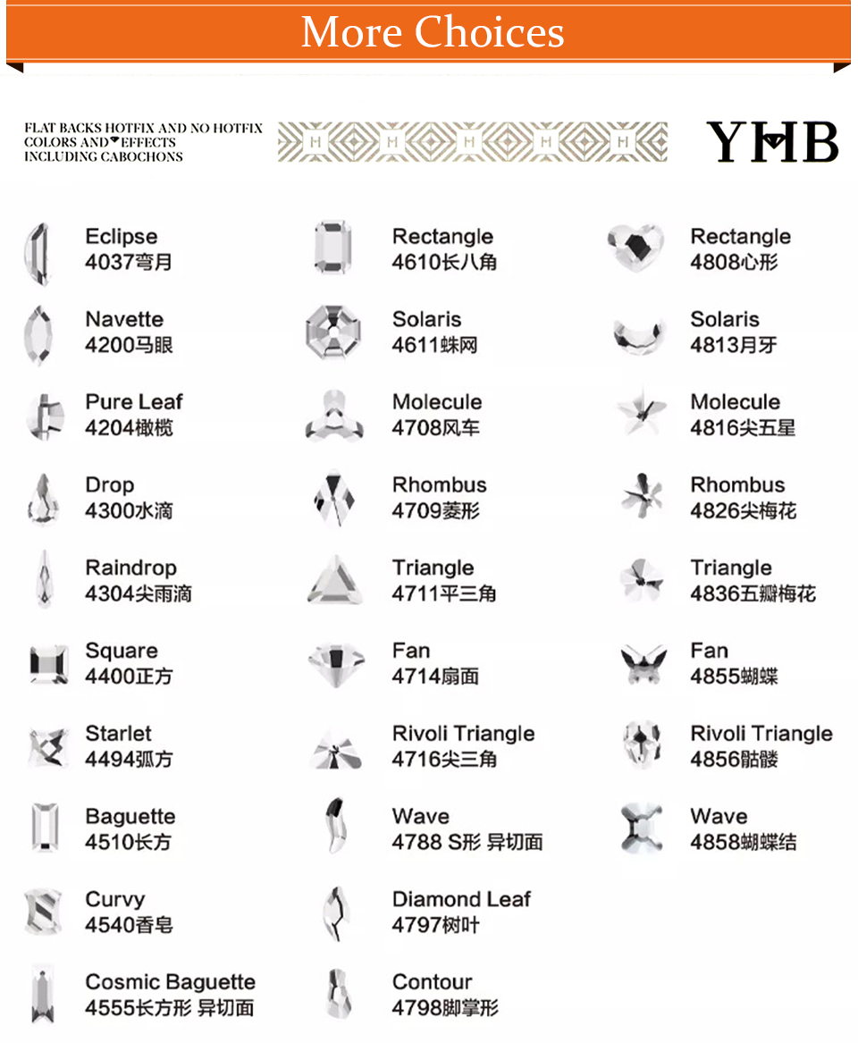 YHB Glitter Crystal Cristales  - Platinum 8280 ulasan dan harga