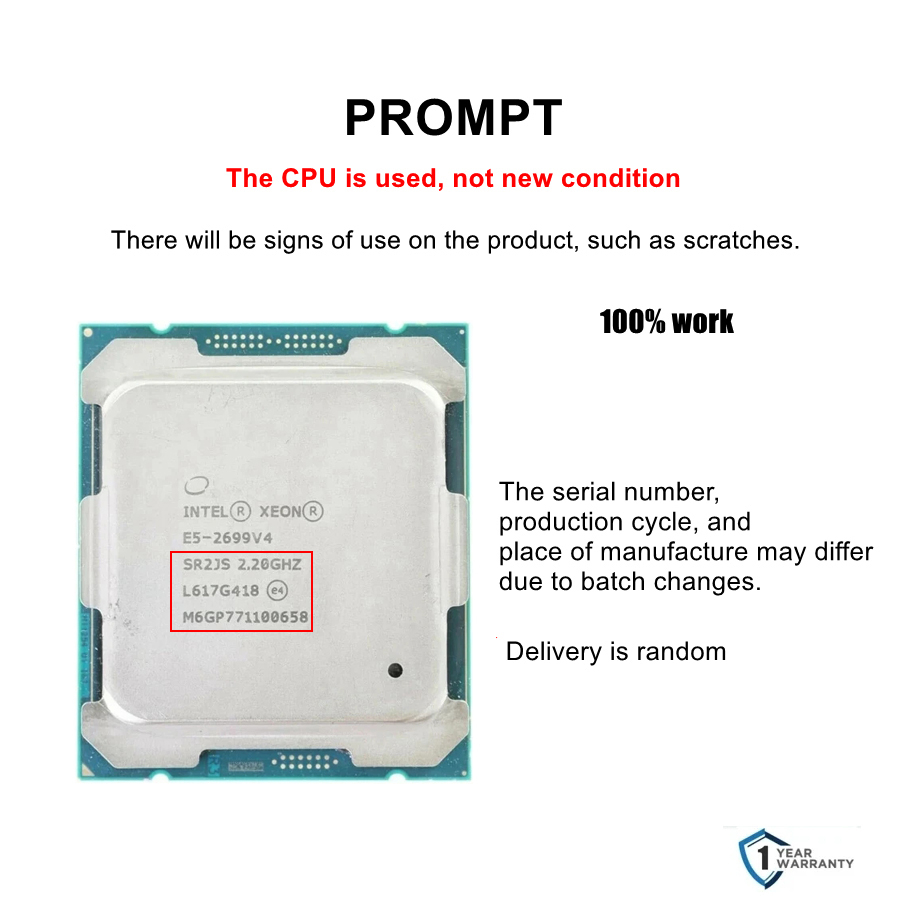 Intel xeon E5 2699 V4  CPU 22- - E5 2699 V4 ulasan dan harga